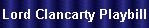 Lord Clancarty Playbill