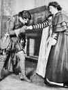 Kyrle Bellew & Eleanor Robson in A Gentleman of France-Photo-B&W-Resized.jpg (91839 bytes)