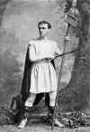 Lawrence Barrett (1838-1891) as Cassius with standard-Photo-B&W-Resized.jpg (82568 bytes)