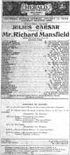 Julius Caesar with Richard Mansfield-Herlad Square Theatre-Resized.jpg (99228 bytes)